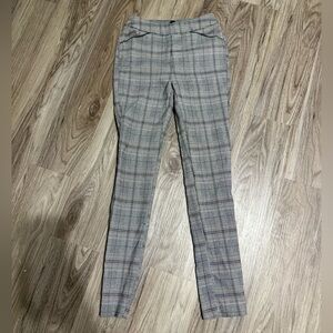 Tribal Black and White Plaid Pants